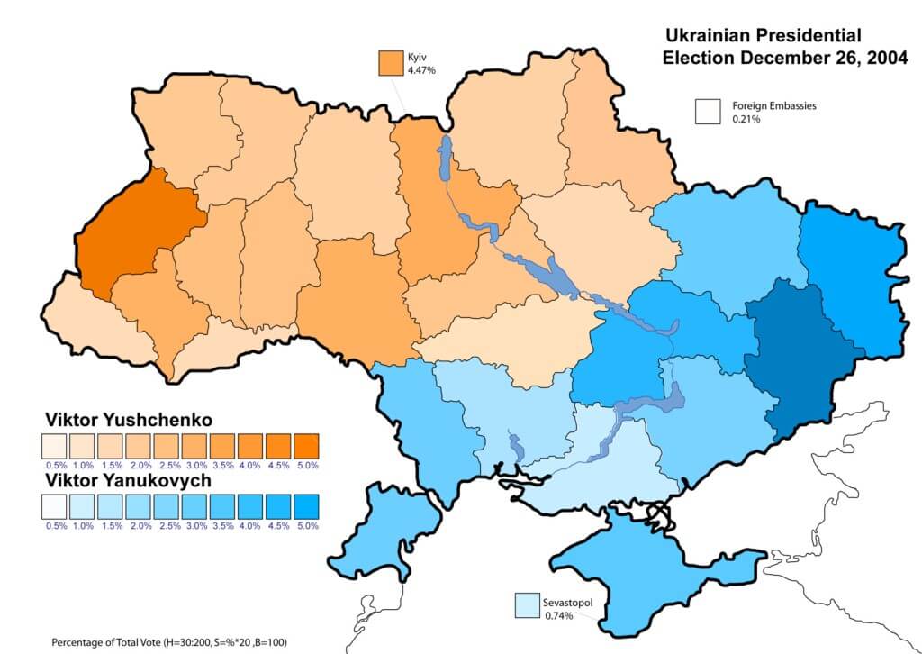 Map of Election 2004 for President