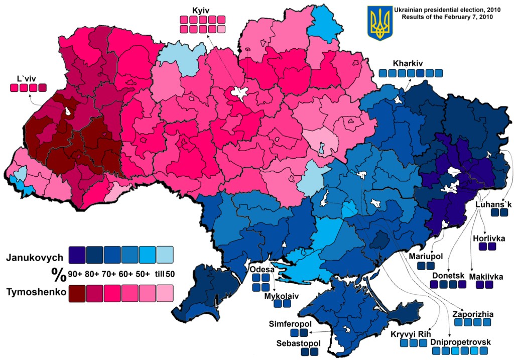 Map of Election 2010 for President