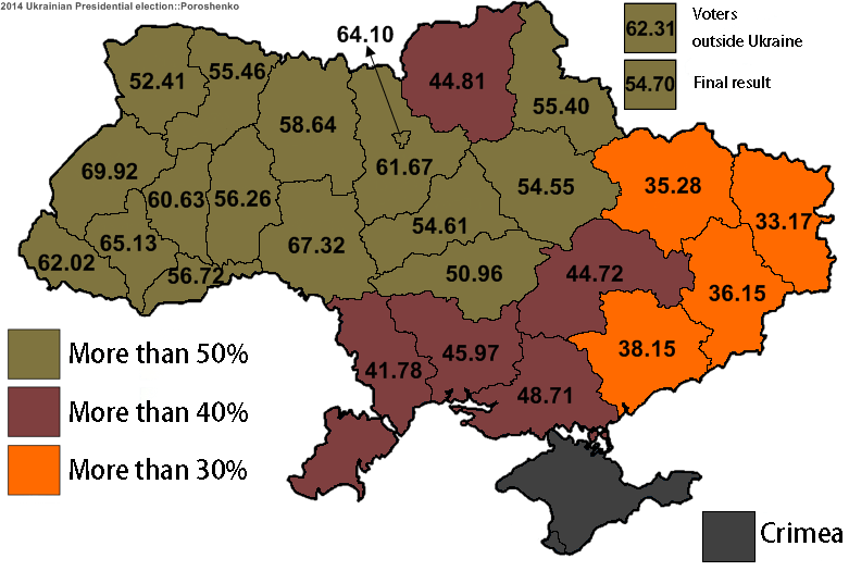 Map of Election 2014 for President